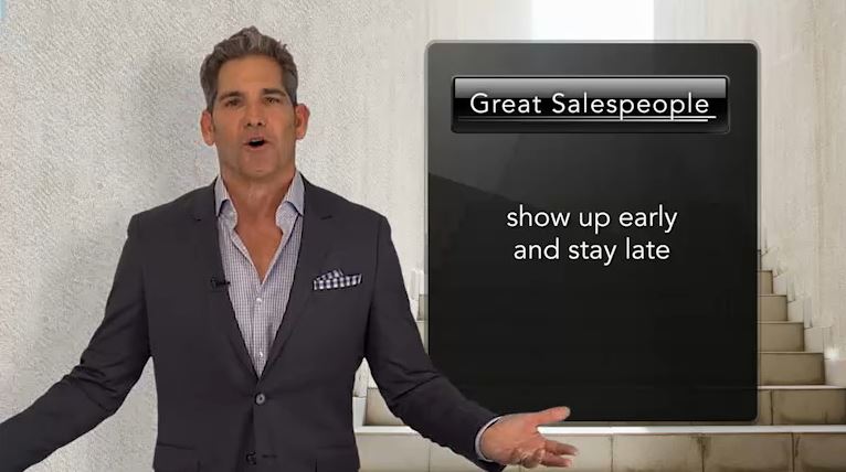 Great SalesPeople Show Up Early And Stay Late 
